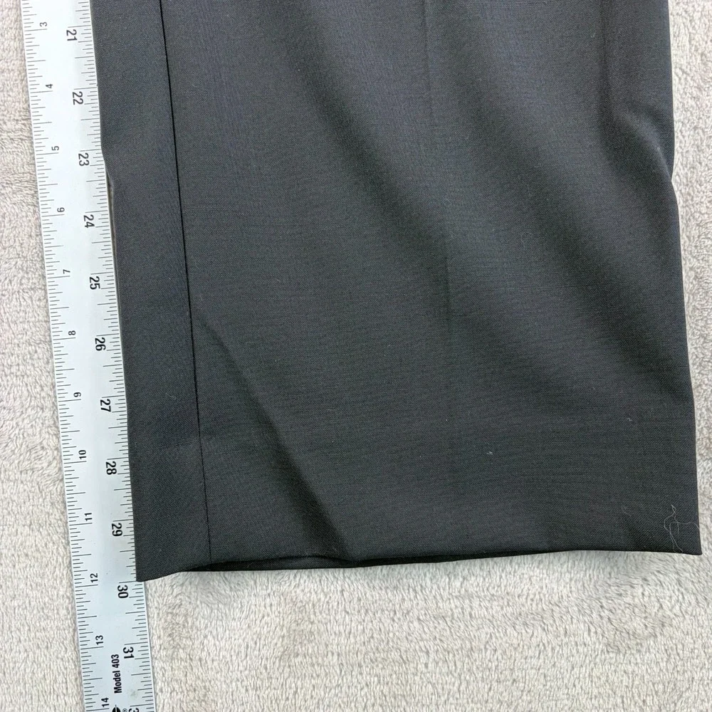 BANANA‎ REPUBLIC Classic Fit Trouser Pants 33x30 Black Wool Straight Leg Dressy